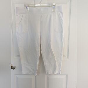 Sun Bay White Capri Pant